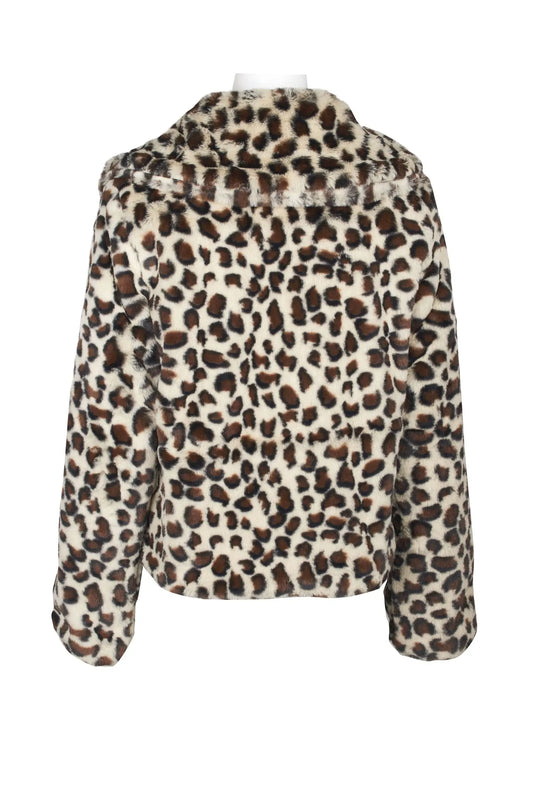 Womens leopard jacket Velvet heart