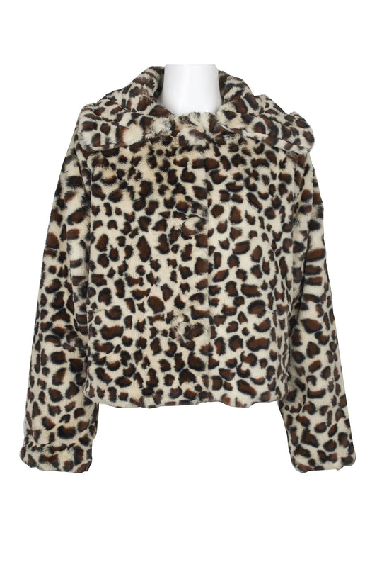 Womens leopard jacket Velvet heart